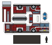 ocuklar iin hazr model Tren maketi ablonu, paper craft model
